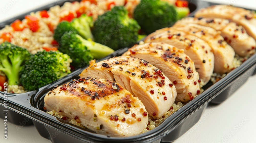 Grilled Chicken Meal with Quinoa and Broccoli Grilled Chicken Meal with Quinoa and Broccoli