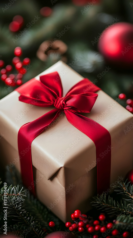 Christmas Gift Box Illustration Christmas Gift Box Illustration