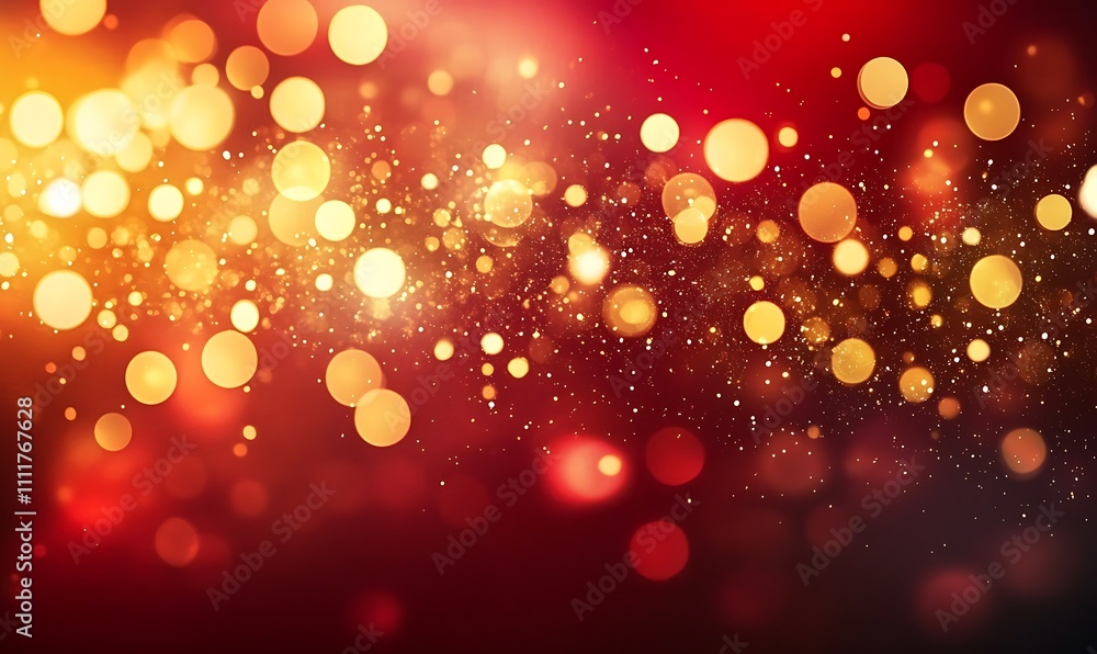 red bokeh background, Generative Ai red bokeh background, Generative Ai