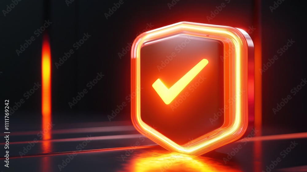 3D icon of cyber defense technology offering enhanced security against threats. 3D icon of cyber defense technology offering enhanced security against threats.