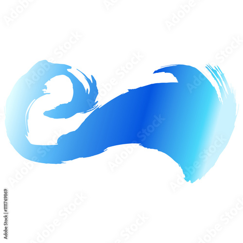 勢いのある海・渦水・波しぶきのイラスト素材　ベクター