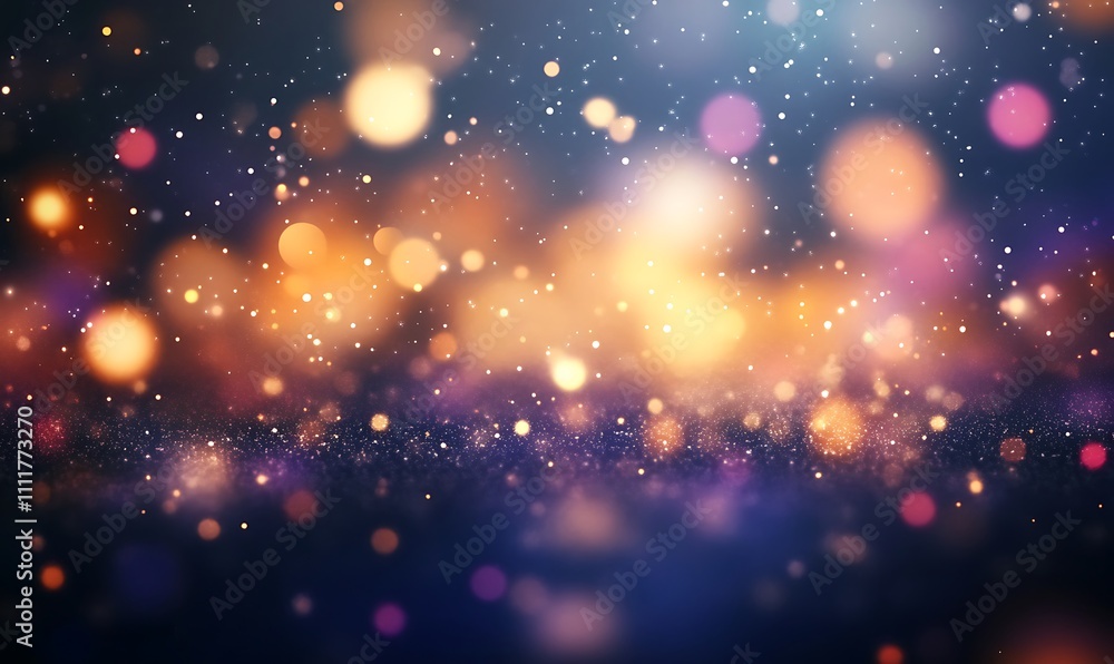 Dark blue and gold abstract with christmas light shine on navy blue, gold foil texture for holiday, Generative Ai Dark blue and gold abstract with christmas light shine on navy blue, gold foil texture for holiday, Generative Ai