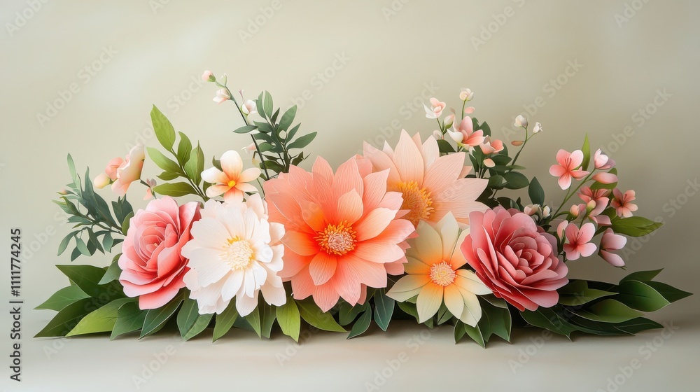 3d floral pop-up card craft creative design in calm settings 3d floral pop-up card craft creative design in calm settings