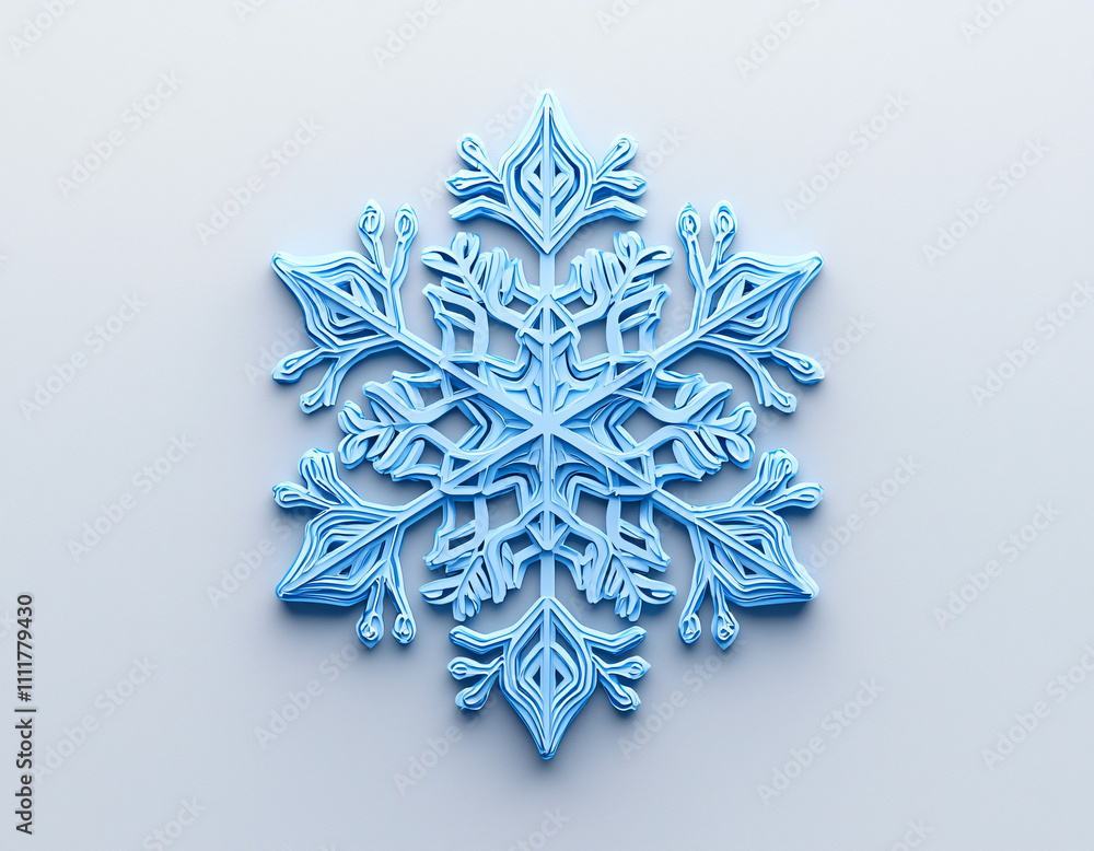 Blue Snowflake Design Blue Snowflake Design