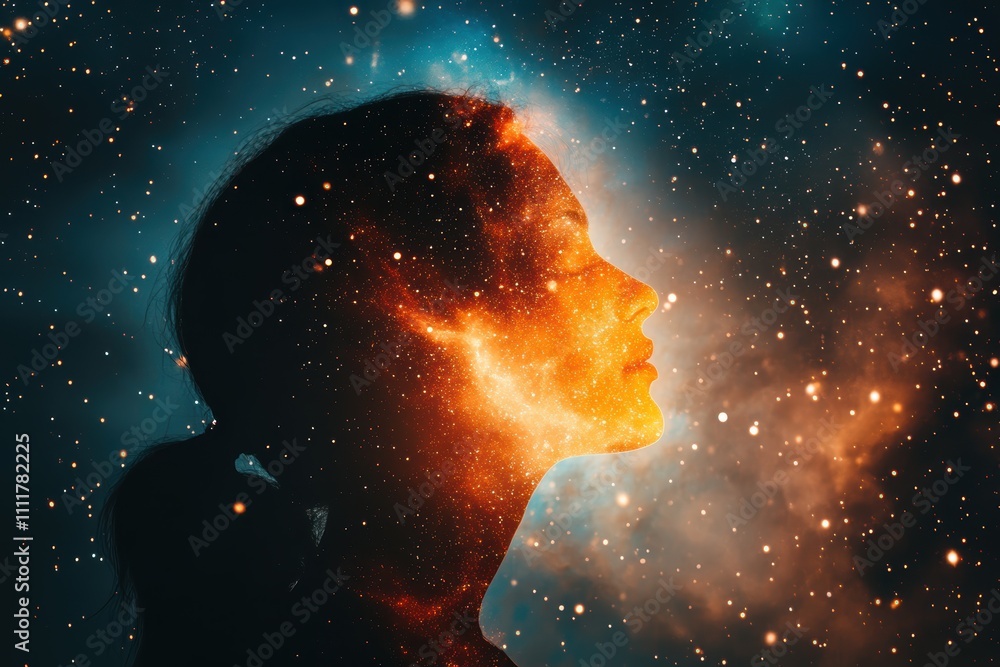 Cosmic Contemplation Thinker Silhouette Celestial Space Digital Art Ethereal Environment Dreamlike Viewpoint Cosmic Contemplation Thinker Silhouette Celestial Space Digital Art Ethereal Environment Dreamlike Viewpoint