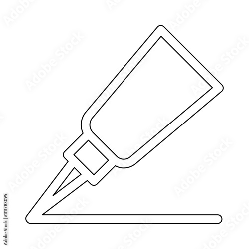glue icon in line style