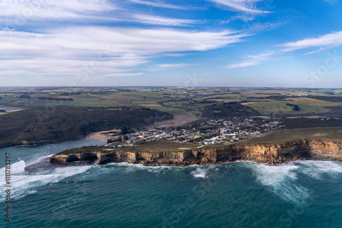 Foto Ariel view of Port Campbell Australia