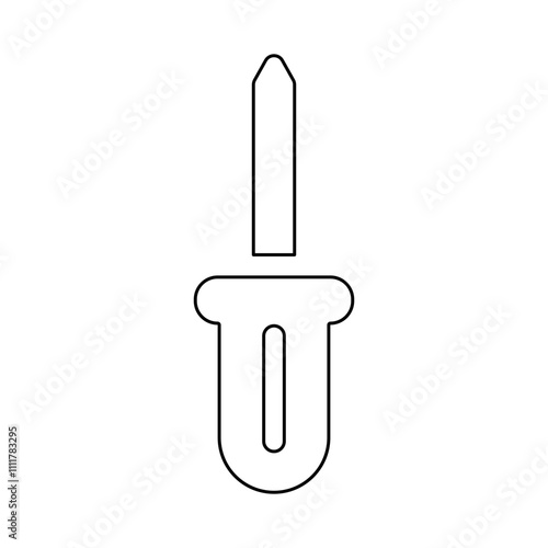 Screwdriver icon in line style