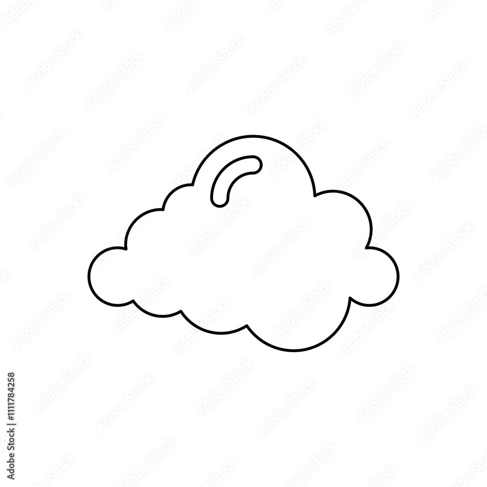 Cloud icon in line style Cloud icon in line style