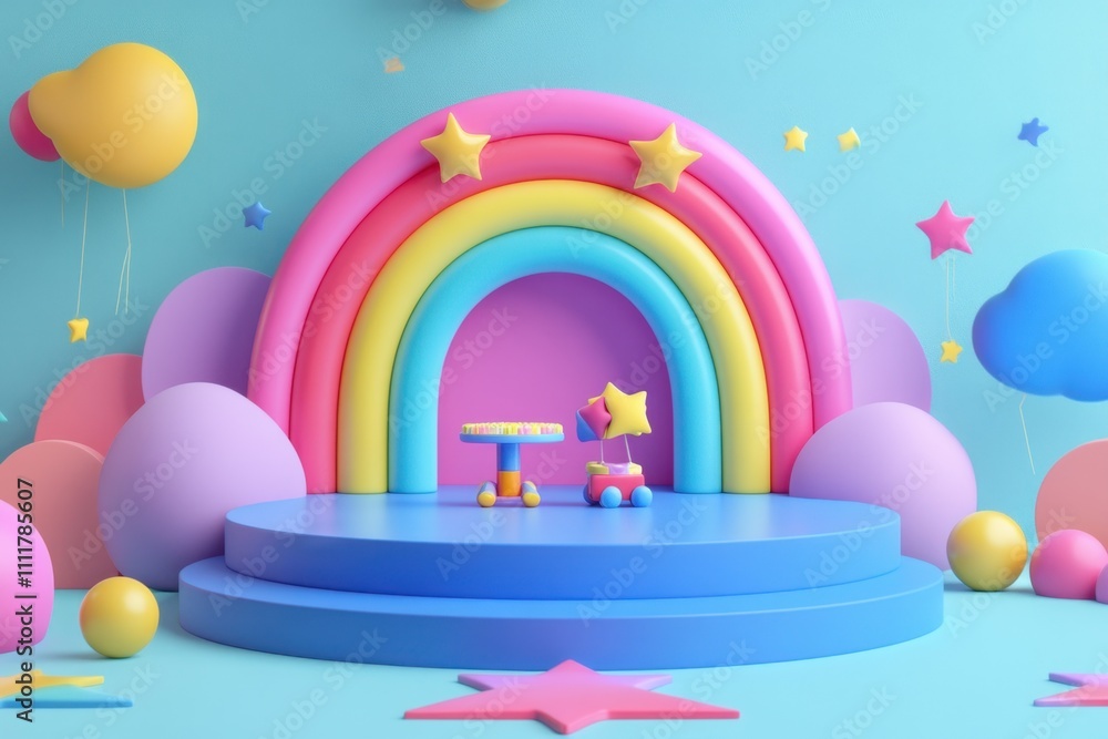 Obraz premium about 3D Podium Background , Product Stand,toy 