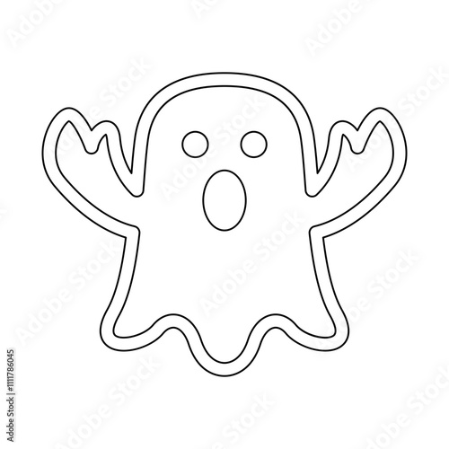 Ghost icon in line style