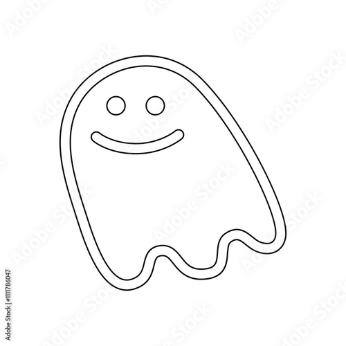 Ghost icon in line style