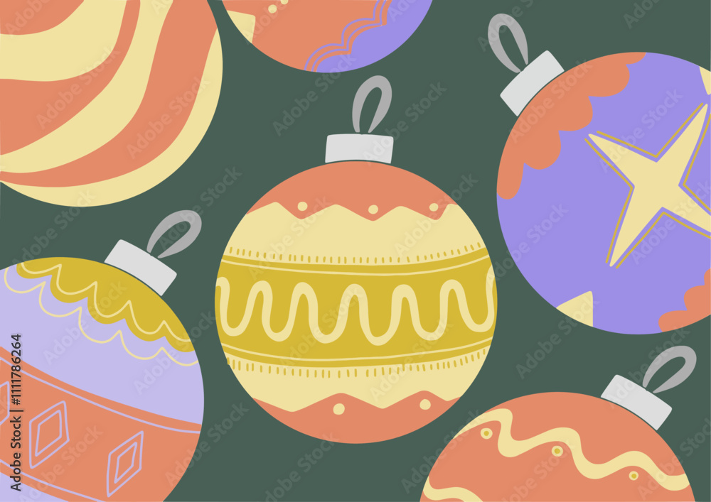 christmas tree decoration item illustration