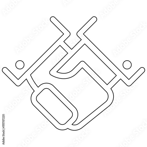Partner icon in line style