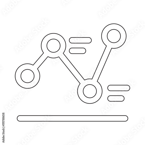 Investment analysis icon in line style