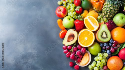 Vibrant Fruit and Vegetable...