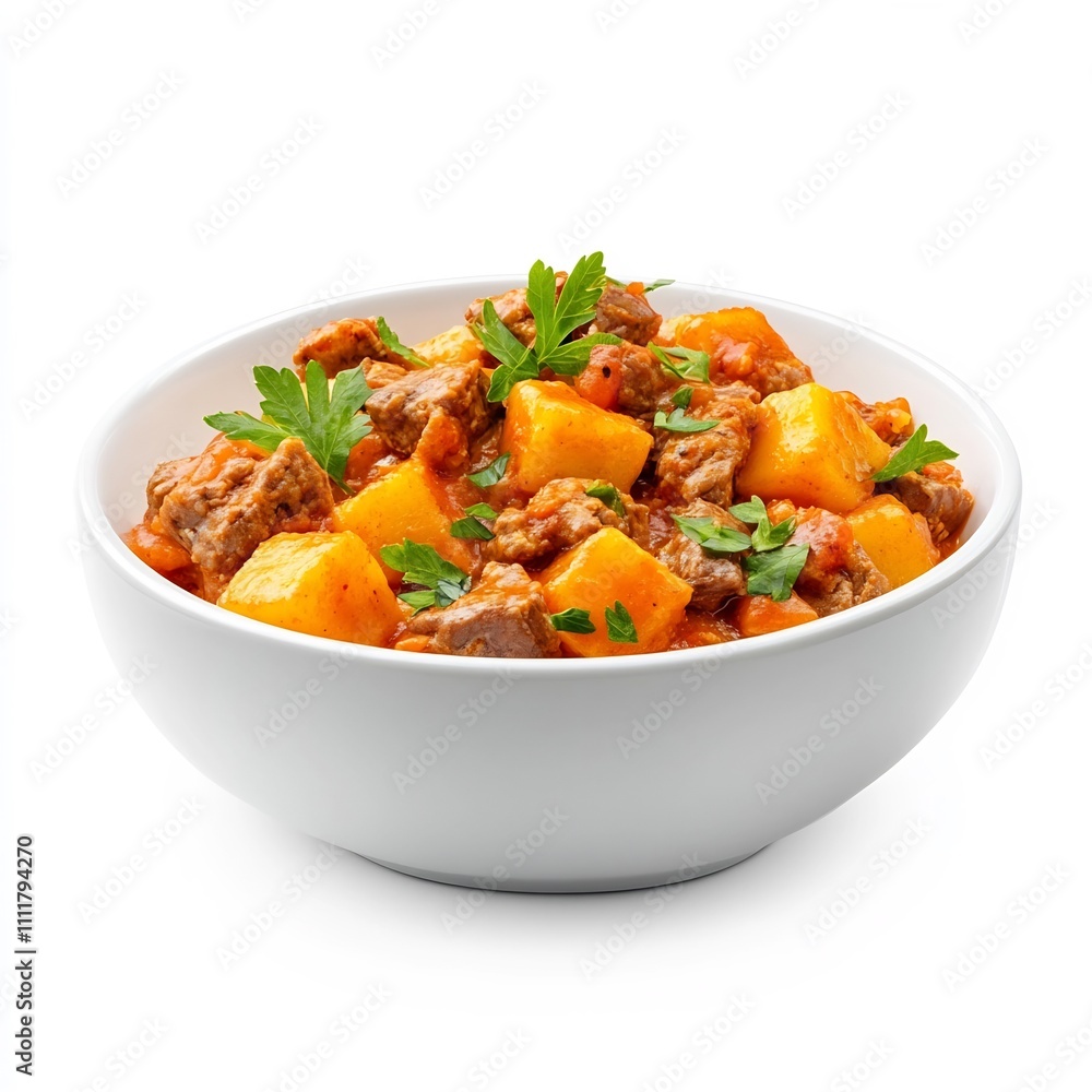 Macro Shot of a Traditional Polish Kapusta Zasmaana Side Dish on White Background Macro Shot of a Traditional Polish Kapusta Zasmaana Side Dish on White Background