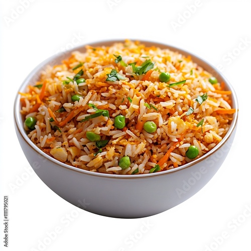 Macro Shot of a Savory Philippine Side Dish Atchara on a White Background photo