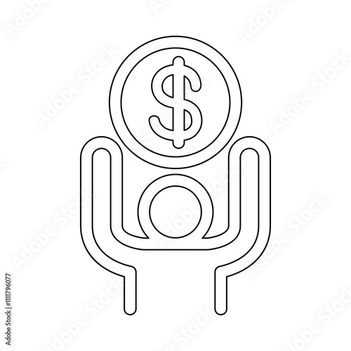 Bonus icon in line style