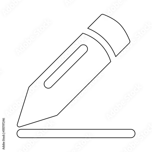 Take note icon in line style