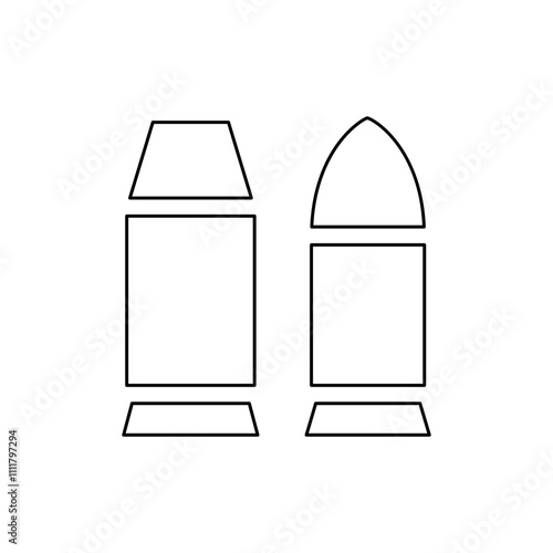 Bullet icon in line style