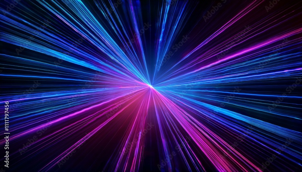 Abstract glowing neon lines on dark background Abstract glowing neon lines on dark background