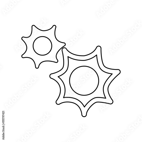 Bullet icon in line style