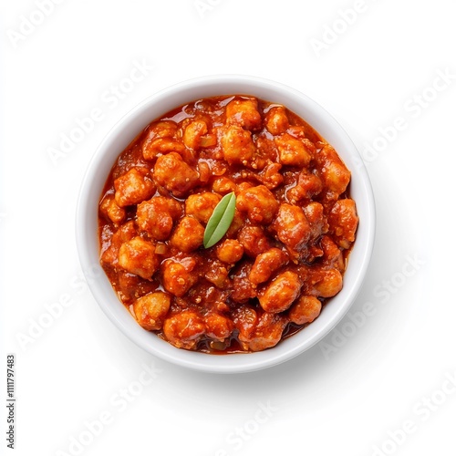 Macro Shot of Traditional Polish Side Dish wika on White Background photo