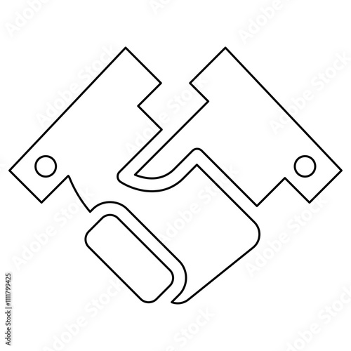 Agreement icon in line style