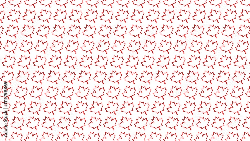 Canada Day pattern background illustration with red maple leaf illustration
Canada Day pattern background illustration with red maple leaf illustration
