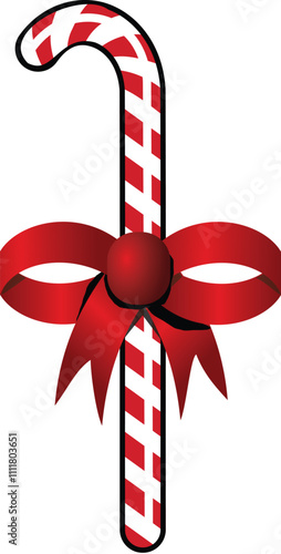 Stick Ribbon Red vector design photo