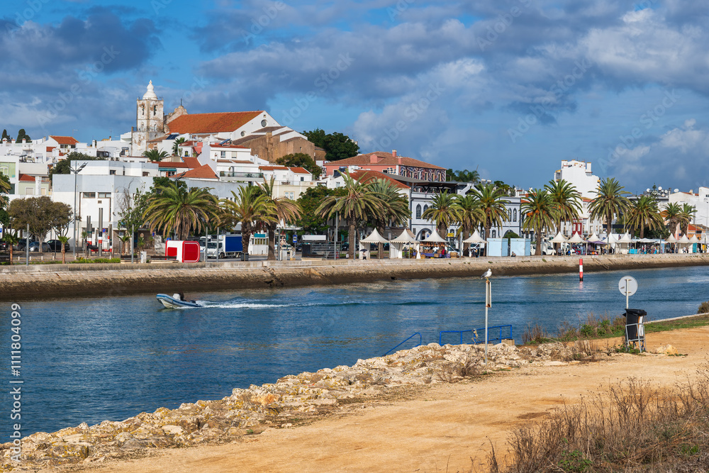 Fototapeta premium Lagos Skyline On Algarve Coast In Portugal