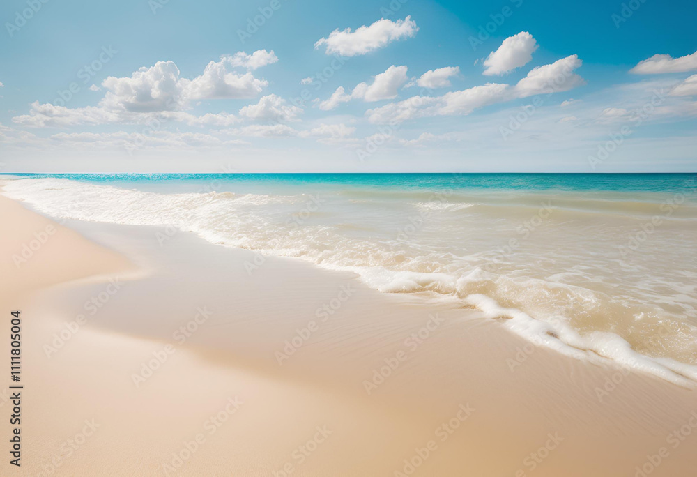 Fototapeta premium sand beach and blue sky