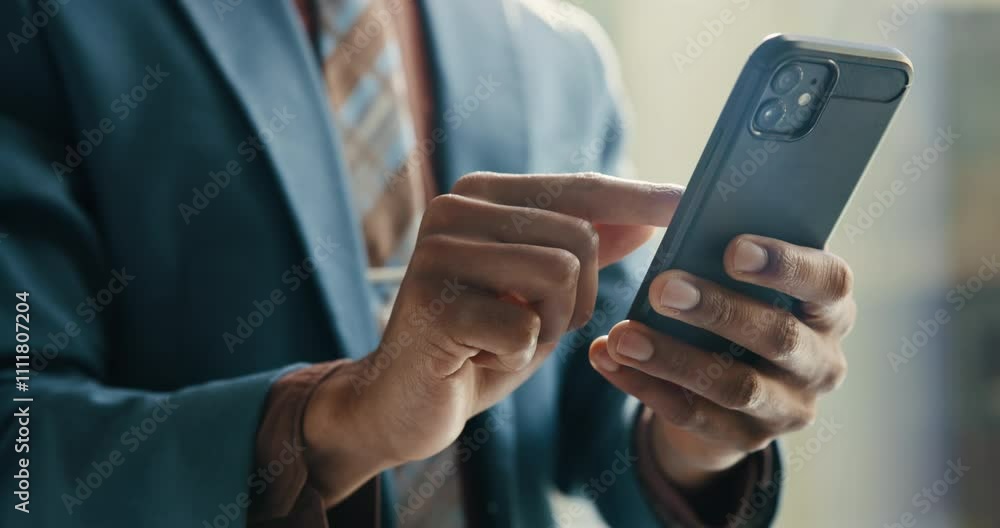 Hands, smartphone and scroll in office, lawyer and person with notification, contact or update for lead in legal case. Attorney, advocate and phone for networking, chat and app at corporate law firm Hands, smartphone and scroll in office, lawyer and person with notification, contact or update for lead in legal case. Attorney, advocate and phone for networking, chat and app at corporate law firm