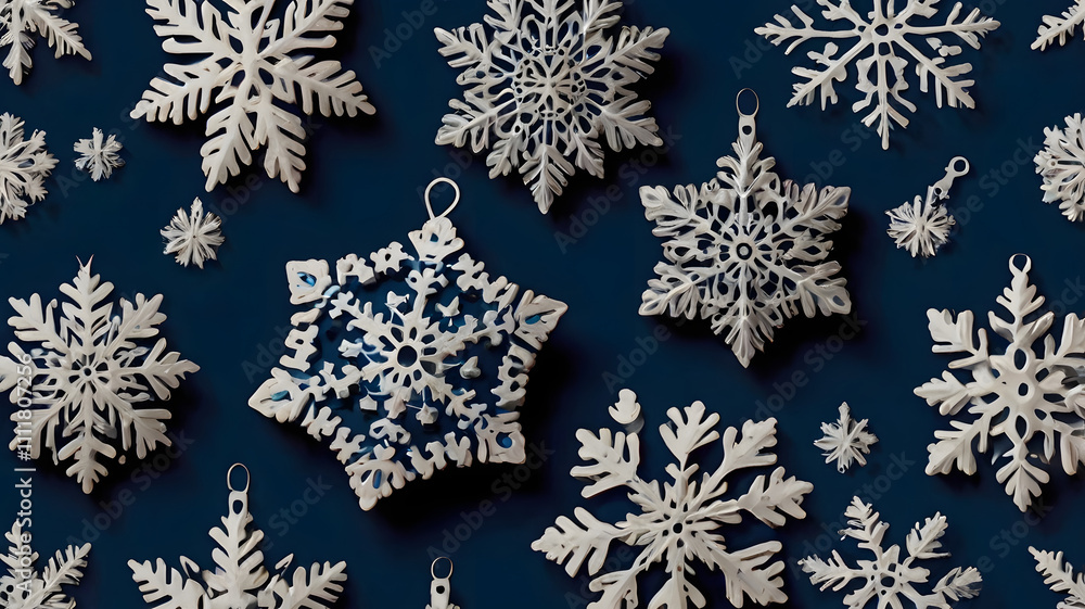 knitted background with snowflakes, ai generated knitted background with snowflakes, ai generated