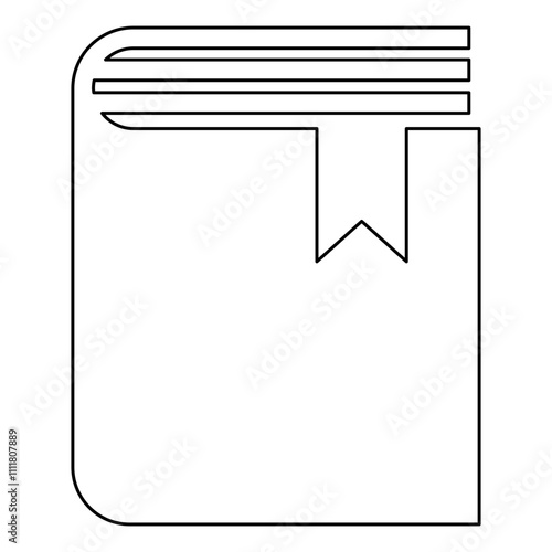 Book icon in line style