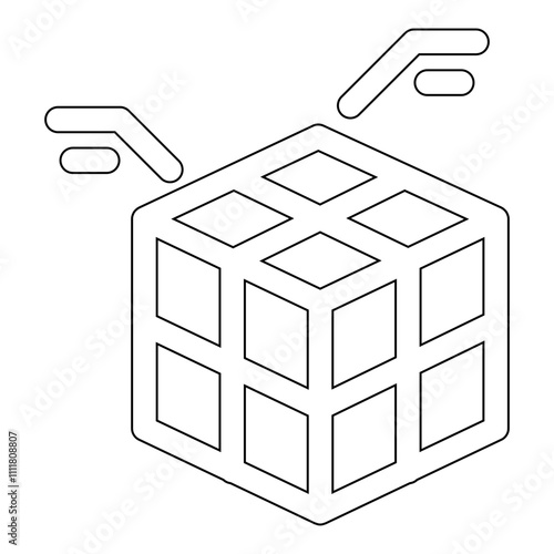 Graph, chart, diagram icon in line style