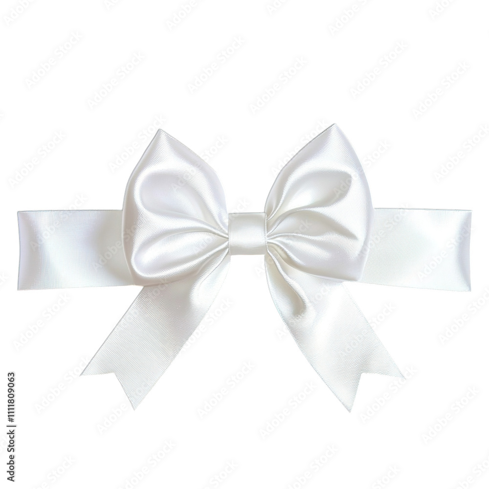 white bow isolated on white background white bow isolated on white background