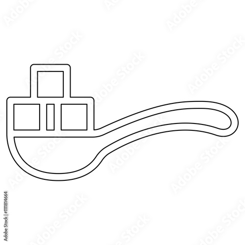Sugar icon in line style