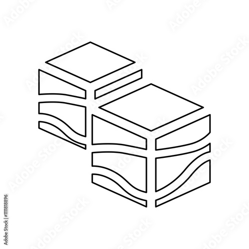 Beef icon in line style