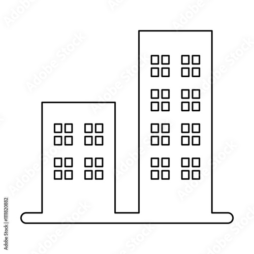 Condo icon in line style