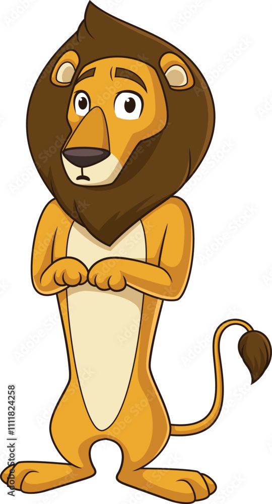 Fotografie Cowardly lion vector image