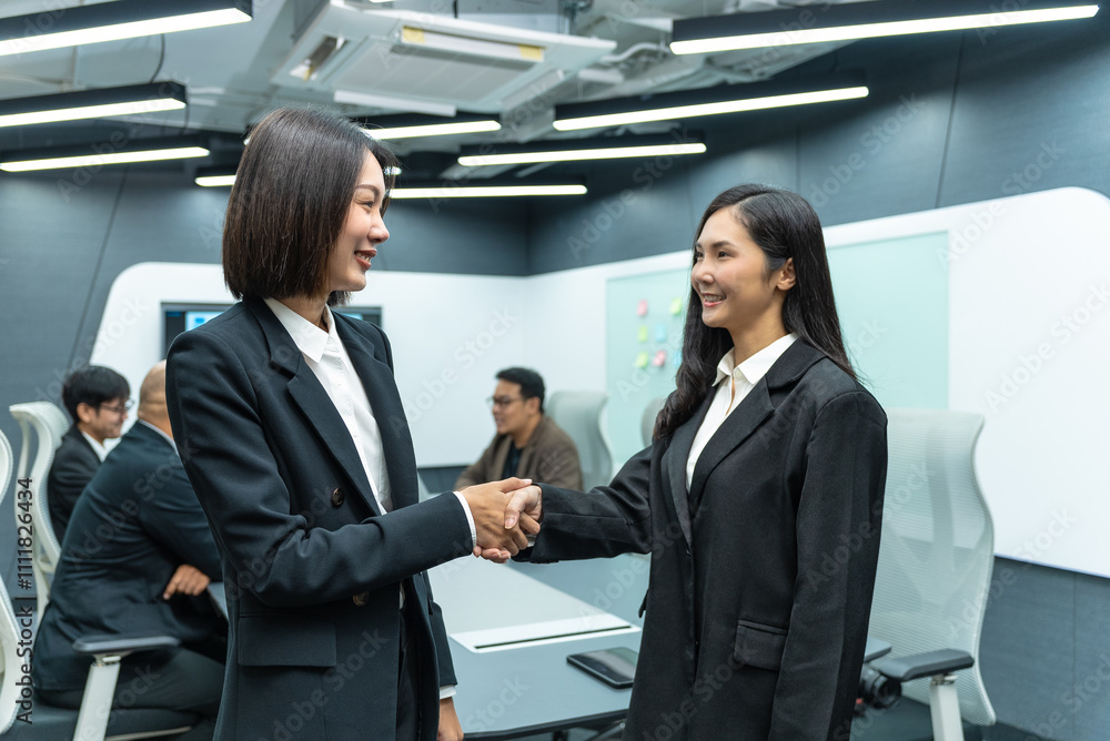 Happy diverse group Asian business team analyzing statistics financial. Group Team of business people meeting conference discussion various topic corporate concept in office. Happy diverse group Asian business team analyzing statistics financial. Group Team of business people meeting conference discussion various topic corporate concept in office.