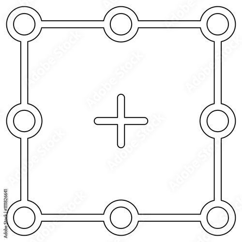 Selection area icon in line style