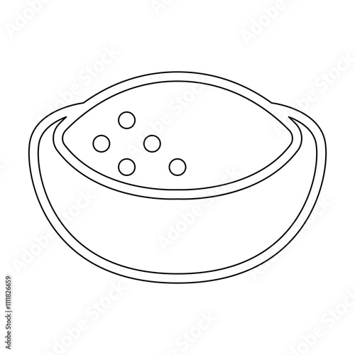 Salt icon in line style