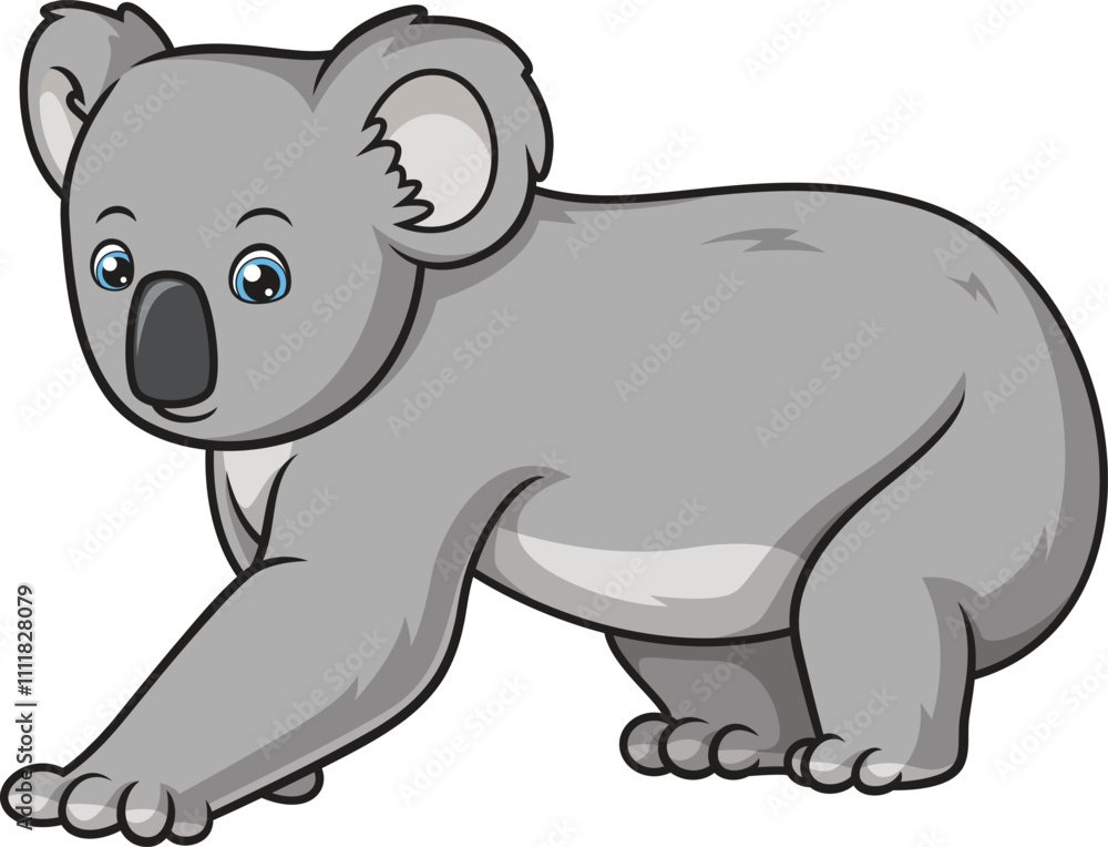 Foto Semi-realistic koala looking adorable vector image