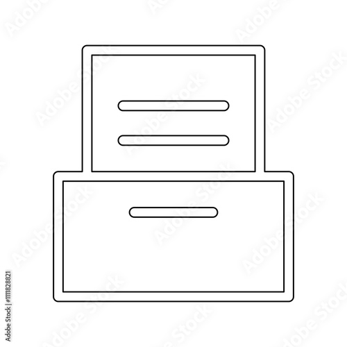 File icon in line style