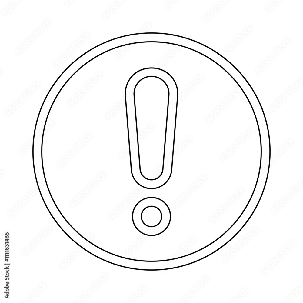 Error icon in line style Error icon in line style