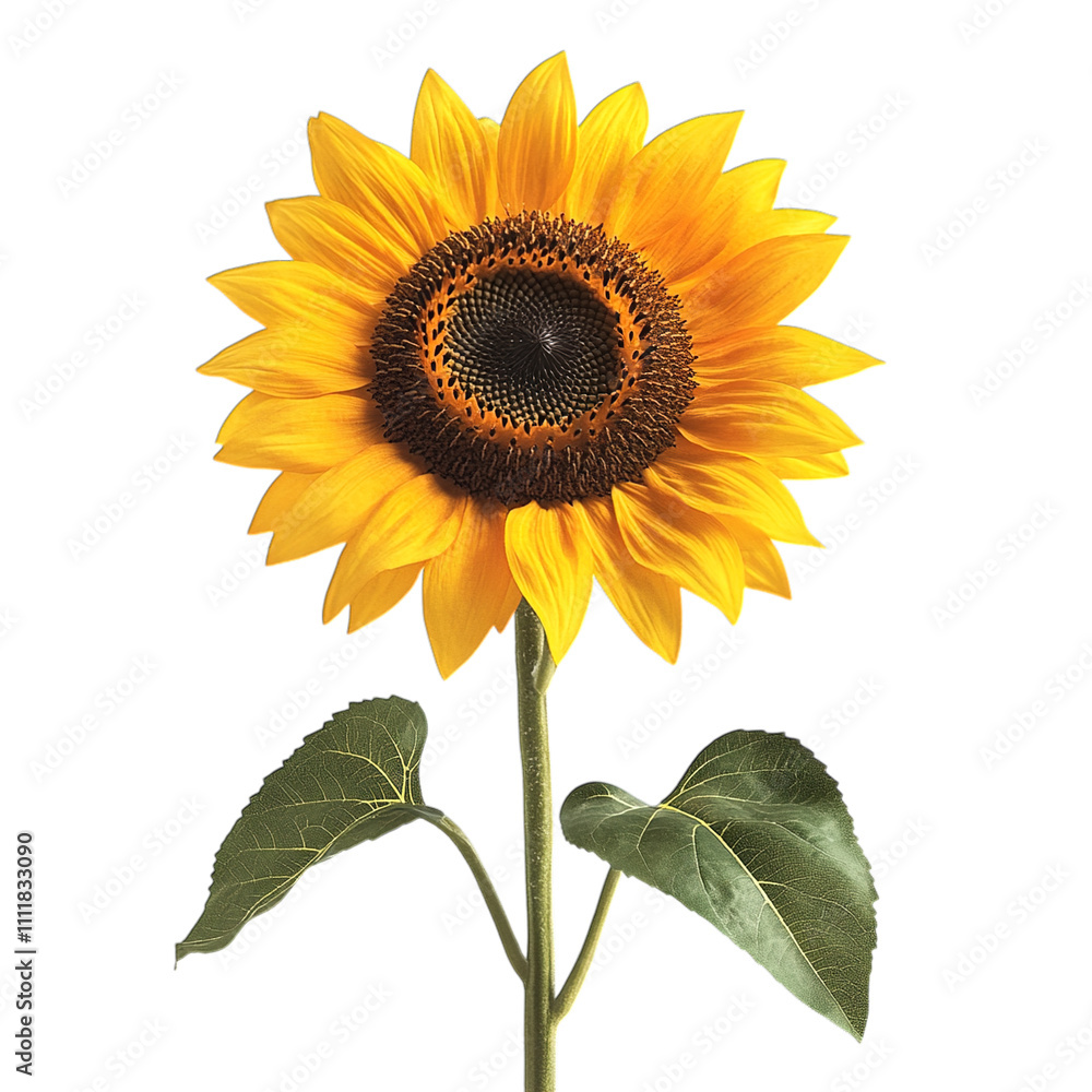 Obraz premium sunflower isolated on white