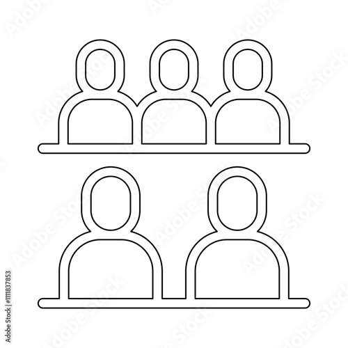 Jury icon in line style